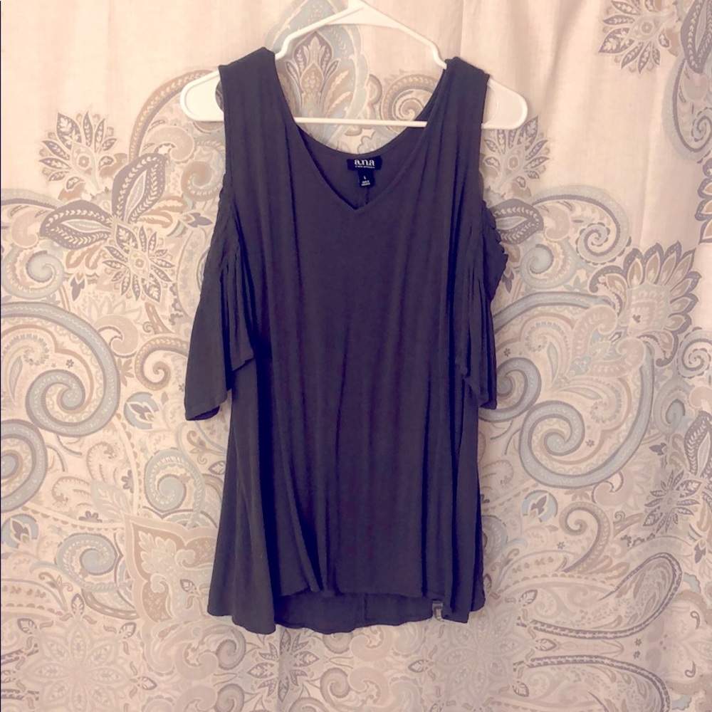 Peep Shoulder Peasant top